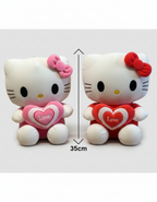 Hello Kitty Pellush 35cm – Me Zemër “Love”, Ngjyrë Rozë ose Të Kuqe