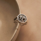 Unazë Argjendi “Elephant Emblem” – Simbol fatmirësie & stil etnik