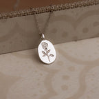 Varëse Silver 925 me Trëndafil – Rose Pendant Minimal & Elegant