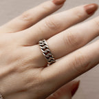 Unazë Argjendi “Chain Link” – Stil Modern & Unisex