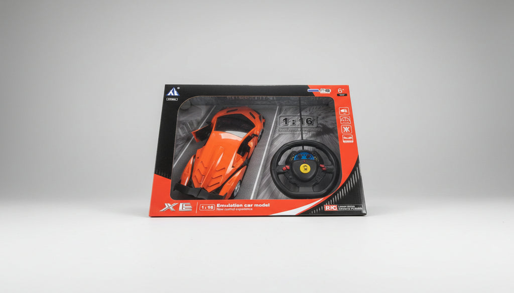 Makina Lodër me Telekomandë 1:16 – RC Car Portokalli për Fëmijë