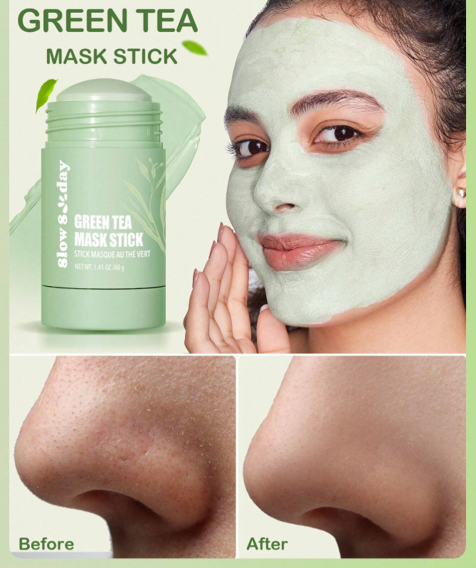 Maskë pastruese me Çaj Jeshil për Poret & Lëkurë të Pastër (40g)