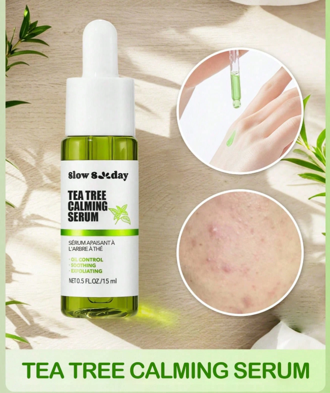 Tea Tree Calming Serum – Kontroll Vaji, Qetësim & Reduktim Akneve 15ml