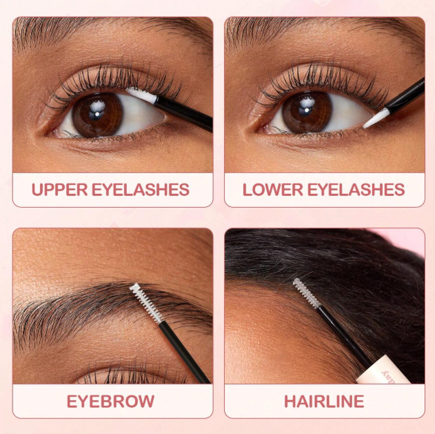 Serum Natyral për Qerpikë, Vetulla dhe Flokë – Rritje & Forcim