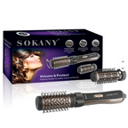 Sokany 360° Hair Styler – Furçë Rrotulluese 3-Shpejtësi me Keratin Ceramic