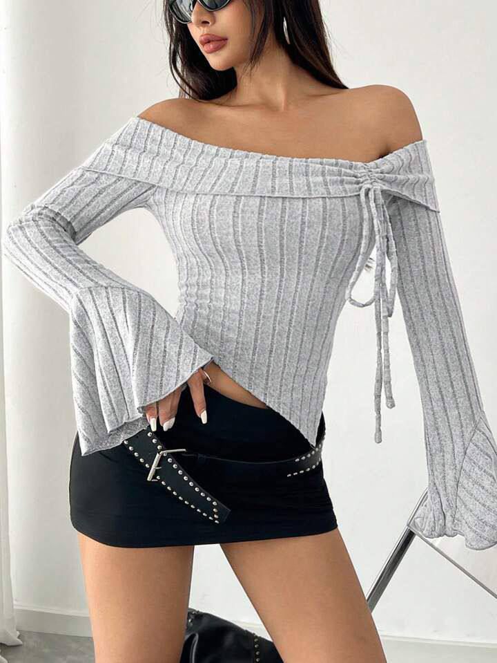 Bluze me supet jashte Off-shoulder