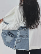 Xhakete e bardhe me detaj xhins