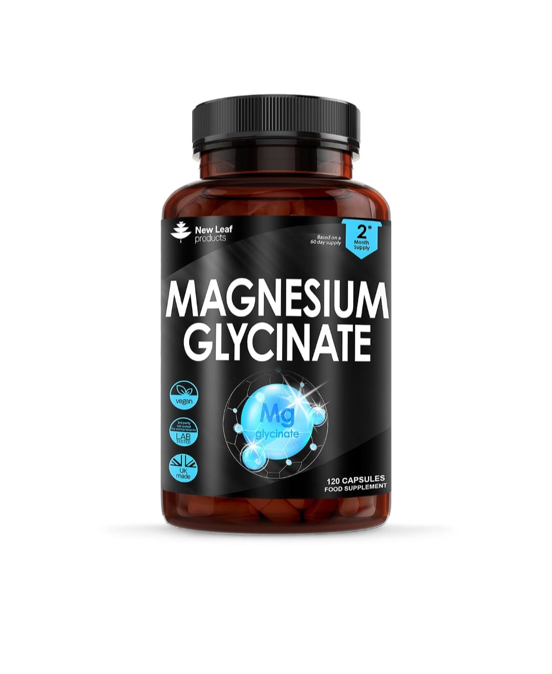 Magnesium Glycinate – New Leaf Products (120 Kapsula) | Premium Magnesium