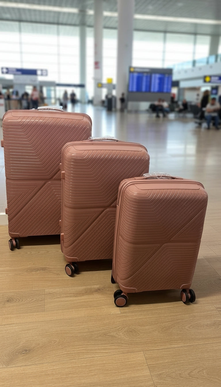 Set me 3 Valixhe – Rezistente, Lehtë për T’u Transportuar