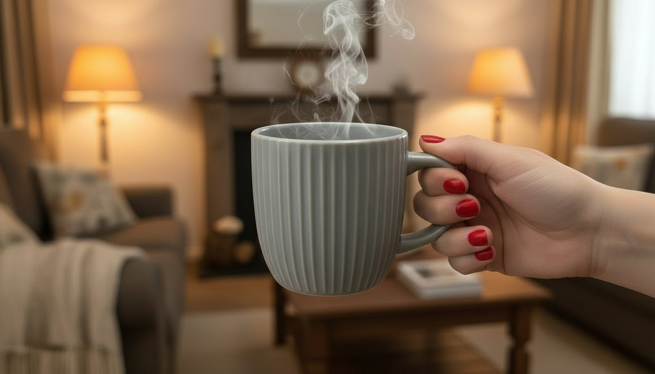 Filxhan Ceramike Gri me Vija – Minimalist & Elegant