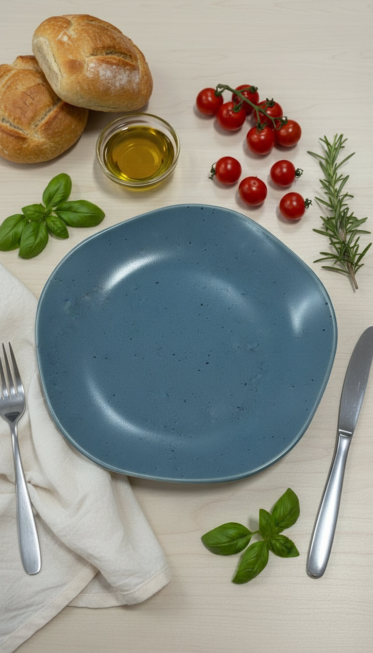 Pjatë Ceramike Blu – Dizajn Modern & Minimalist