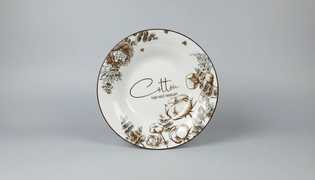 Pjatë Porcelan Elegant me Motive Florale