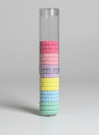 Set Llastikësh Flokësh Pastel – 6 Ngjyra, Pa Dëmtuar Flokët