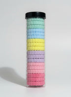 Set Llastikësh Flokësh Pastel – 6 Ngjyra, Pa Dëmtuar Flokët