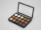 Nude Eyeshadow Palette – 15 Nuanca Neutrale & Shkëlqyese