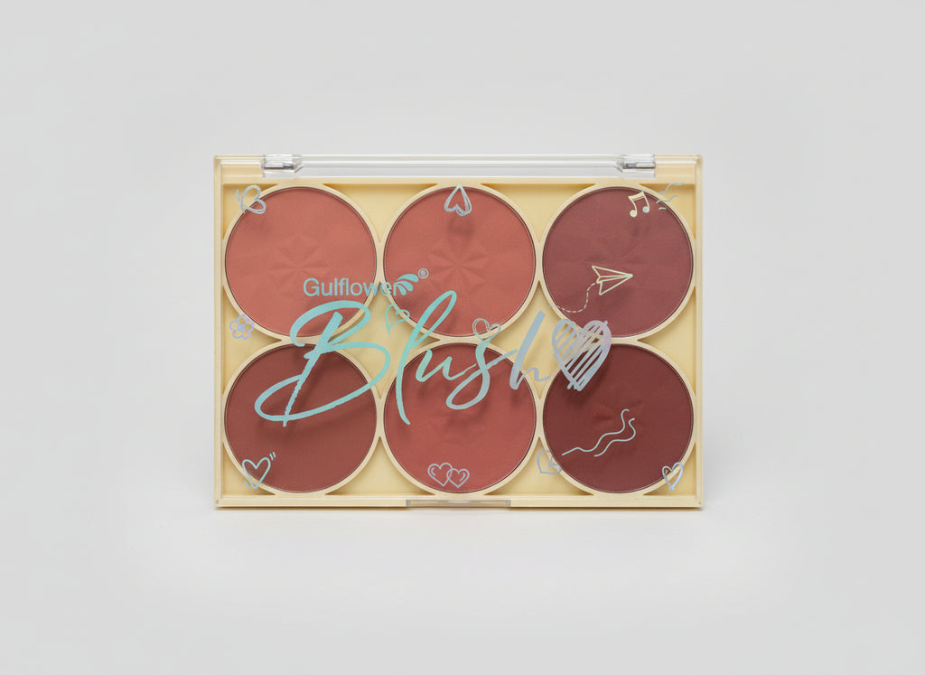 Paletë Blush-i 6 Ngjyra – Gulflover Blush Palette