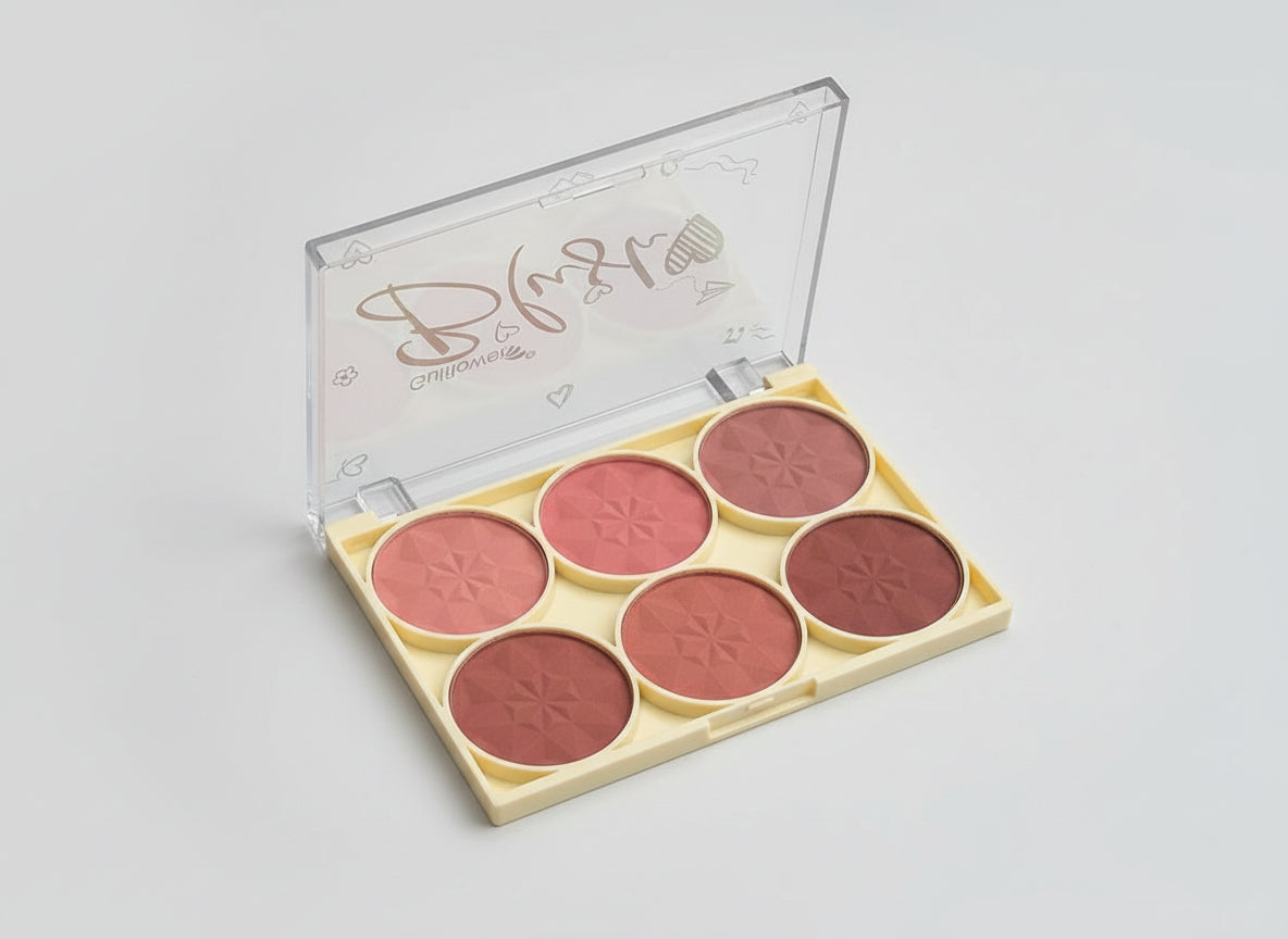 Paletë Blush-i 6 Ngjyra – Gulflover Blush Palette