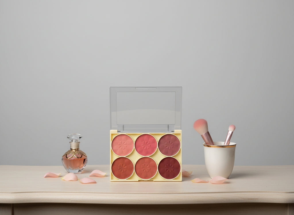 Paletë Blush-i 6 Ngjyra – Gulflover Blush Palette