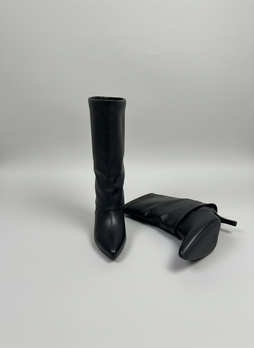 Çizme të Shkurtra me Take të Hollë – Model Elegance | Ngjyra Black & Camel