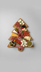 Dërrasë Bambuje në Formë Peme – Festive & Praktike për Servirje