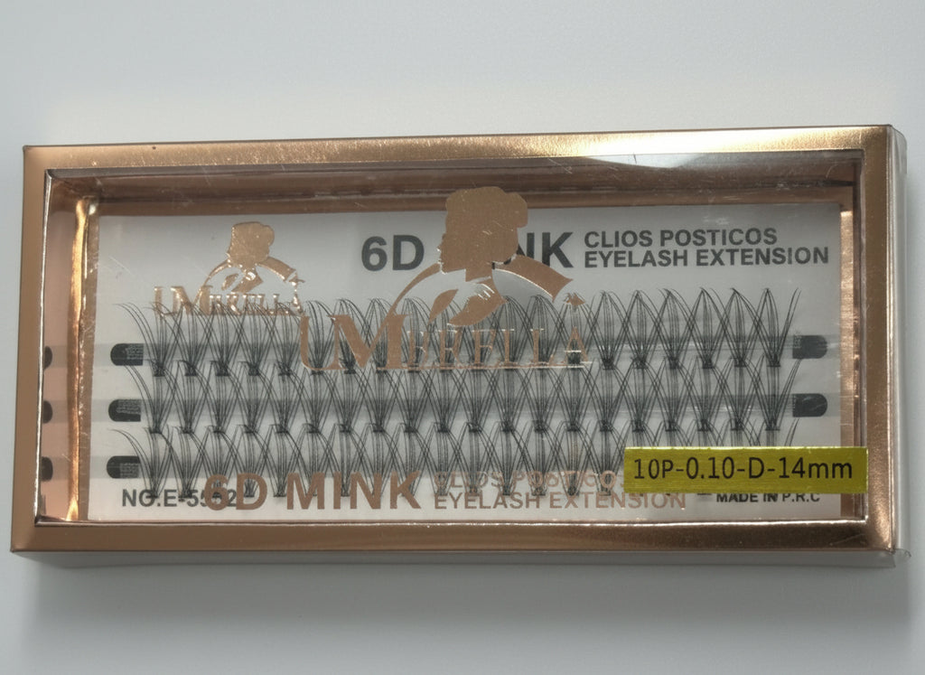 6D Mink Eyelash Extensions – Qerpikë Profesionale 14mm D-Curl